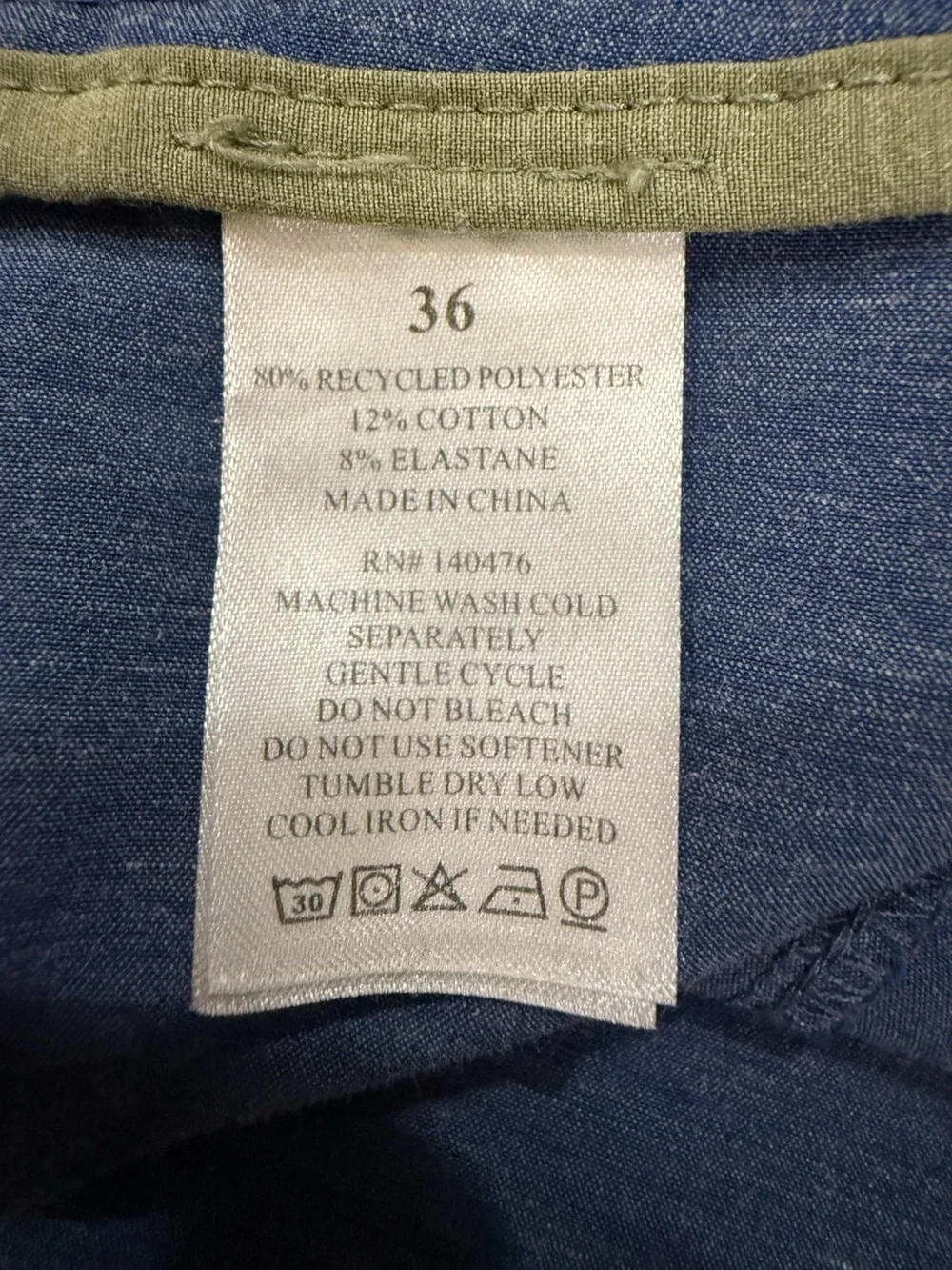 Faherty Men's All Day 4 Way Stretch Blue Performance Shorts Size 36